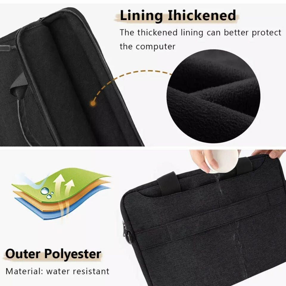 Laptop Sleeve Travel Bag Carry Case For MacBook Air Pro 13" 15.4"  Lenovo Dell