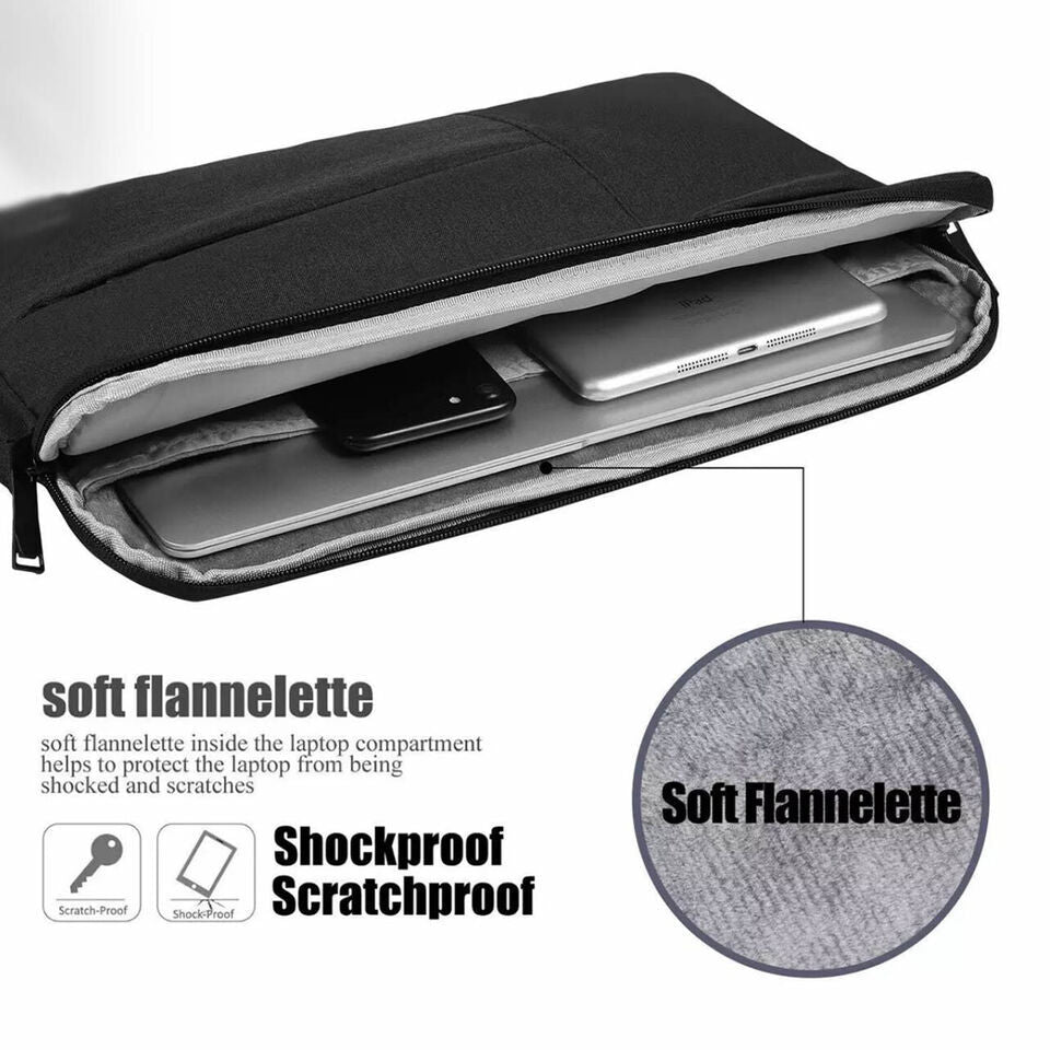 Laptop Sleeve Travel Bag Carry Case For MacBook Air Pro 13" 15.4"  Lenovo Dell