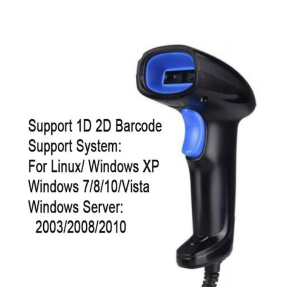 Barcode Scanner 1D 2D QR Code Reader USB Wireless Barcode Scanning Gun