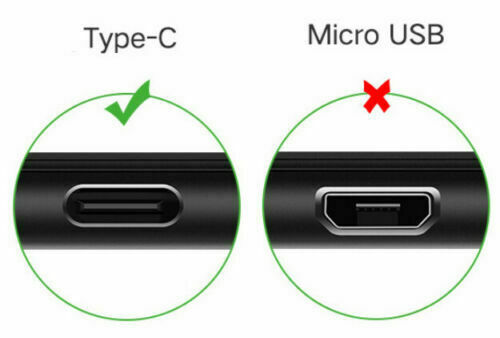 1M-2M USB Type C Data Charger TPU Braided Cable For Samsung Xiaomi Huawei Google