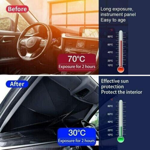 140X80cm Car Windshield Sunshade Umbrella Front Window Visor Sun Shade Cover