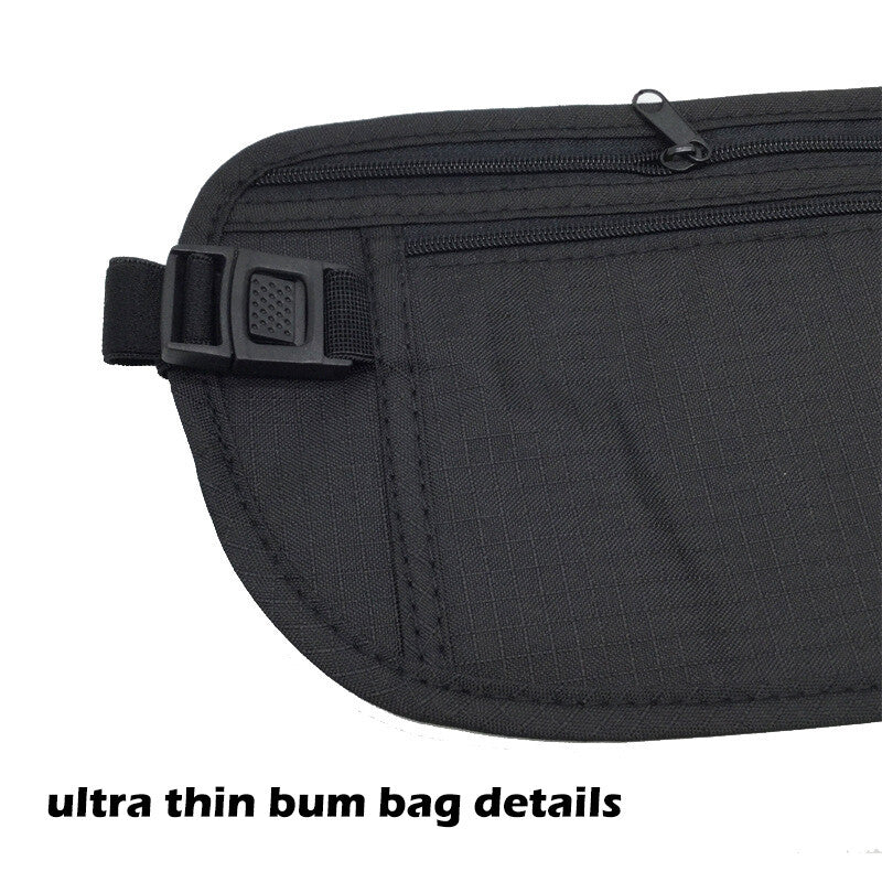 Unisex Waist Bum Bag Men Women Fanny Pack Holiday Travel Money Belt Pouch Wallet