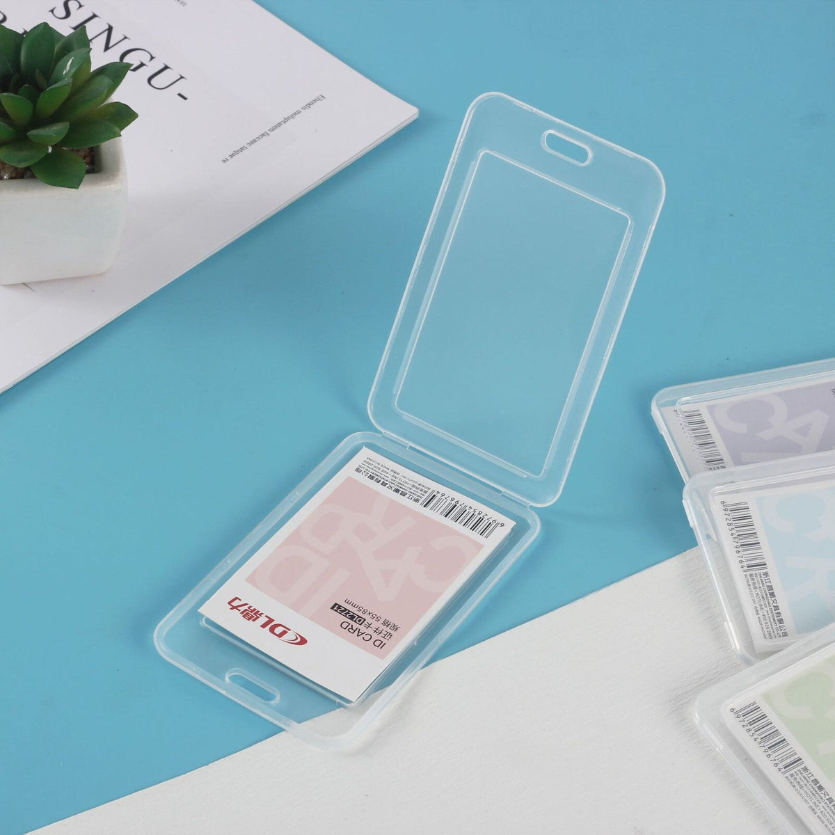 Id Card Holder Lanyard Badge Business Clear Plastic Work Pouch Pass