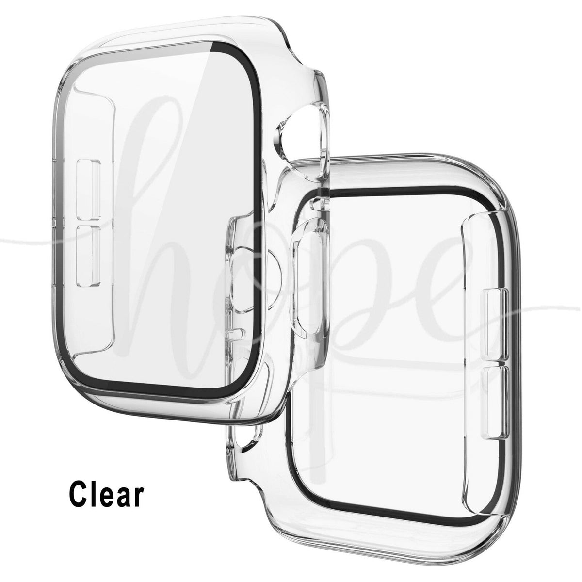 Case Cover Apple Watch iWatch 8/7/6/5/4/3/2/SE 45 44 42 41 40 38 Tempered Glass