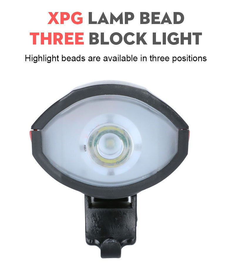 Waterproof Bicycle Bike Lights Front Flash Light Speaker USB Rechargeable AU