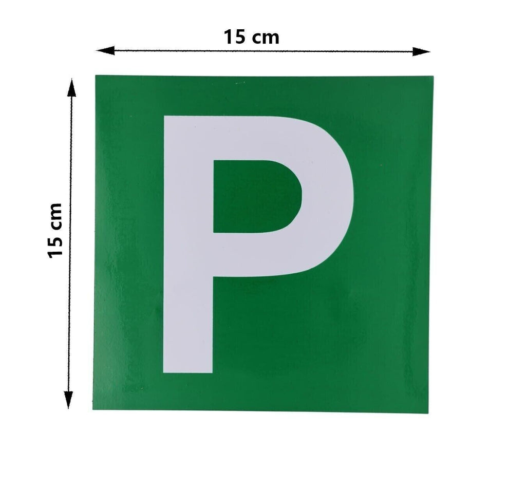 2 Pcs PLATE Driver Magnetic Plate Car Licence Green P VIC WA