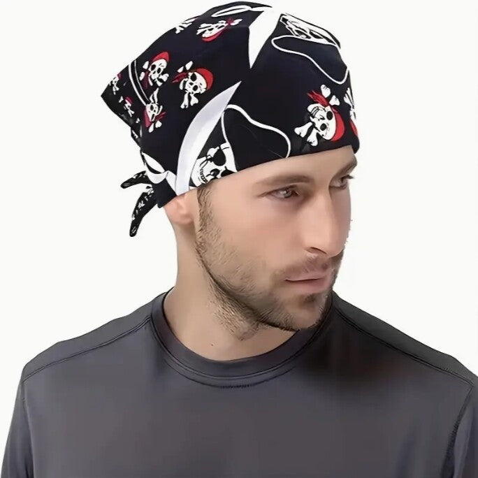 Random 10PCS Cotton Bandana Paisley Skull Scarf Head Face Neck Mask Wrap Shield Fishing