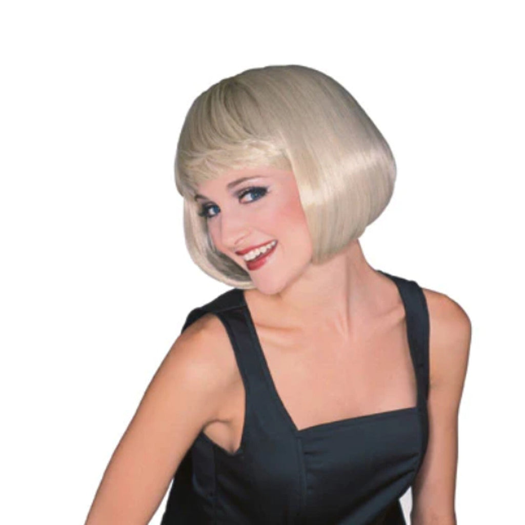 Womens Short Straight BOB Sleek Hair with bang Synthetic Cosplay Wig Wigs Party