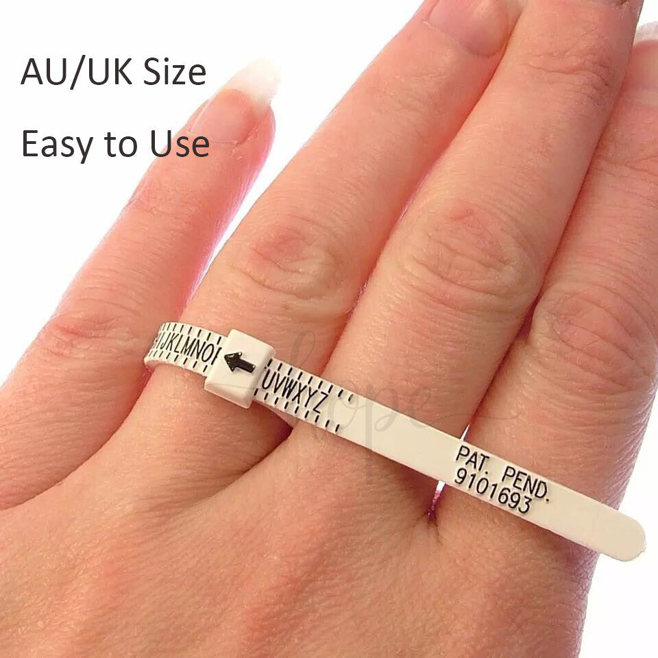 Ring Sizer Adjuster for Women/Men Measurement Tool Finger Sizes in AU UK US CA