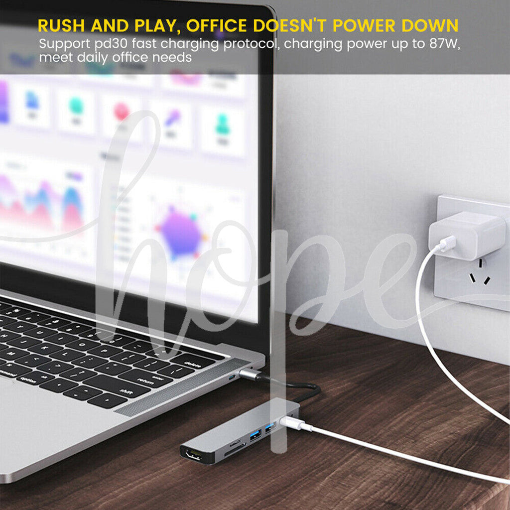 6in1/8in1/11in1 USB-C Type C Hub HDMI USB 3.0 HUB Adapter For MacBook Pro iPad
