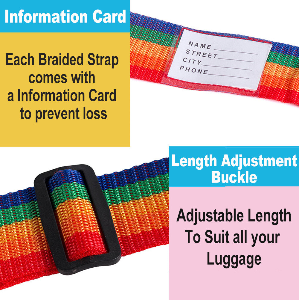 2/5M Luggage Strap Code Password Travel Suitcase Secure Lock Safe Nylon Packing Belt
