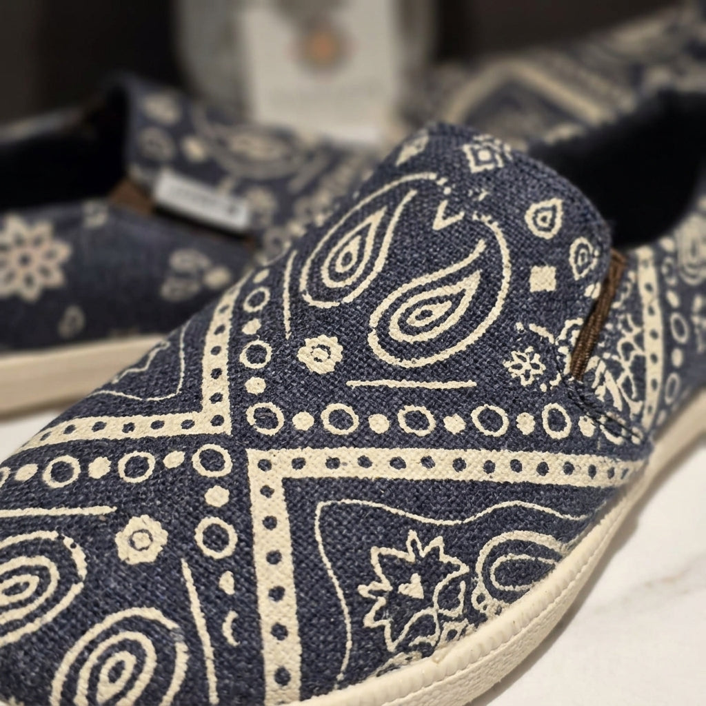 Mandala Slip-On Hemp Shoes – Organic Boho Hemp Shoes