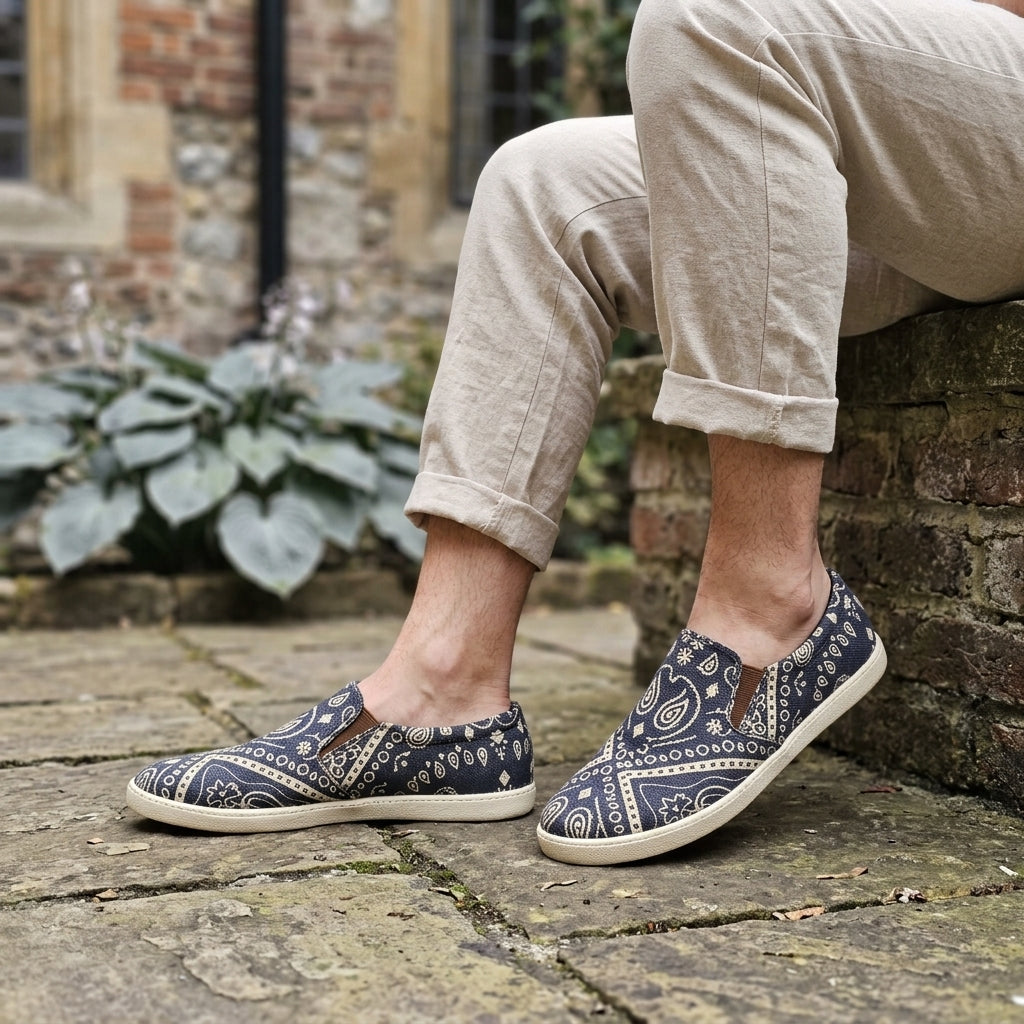 Mandala Slip-On Hemp Shoes – Organic Boho Hemp Shoes