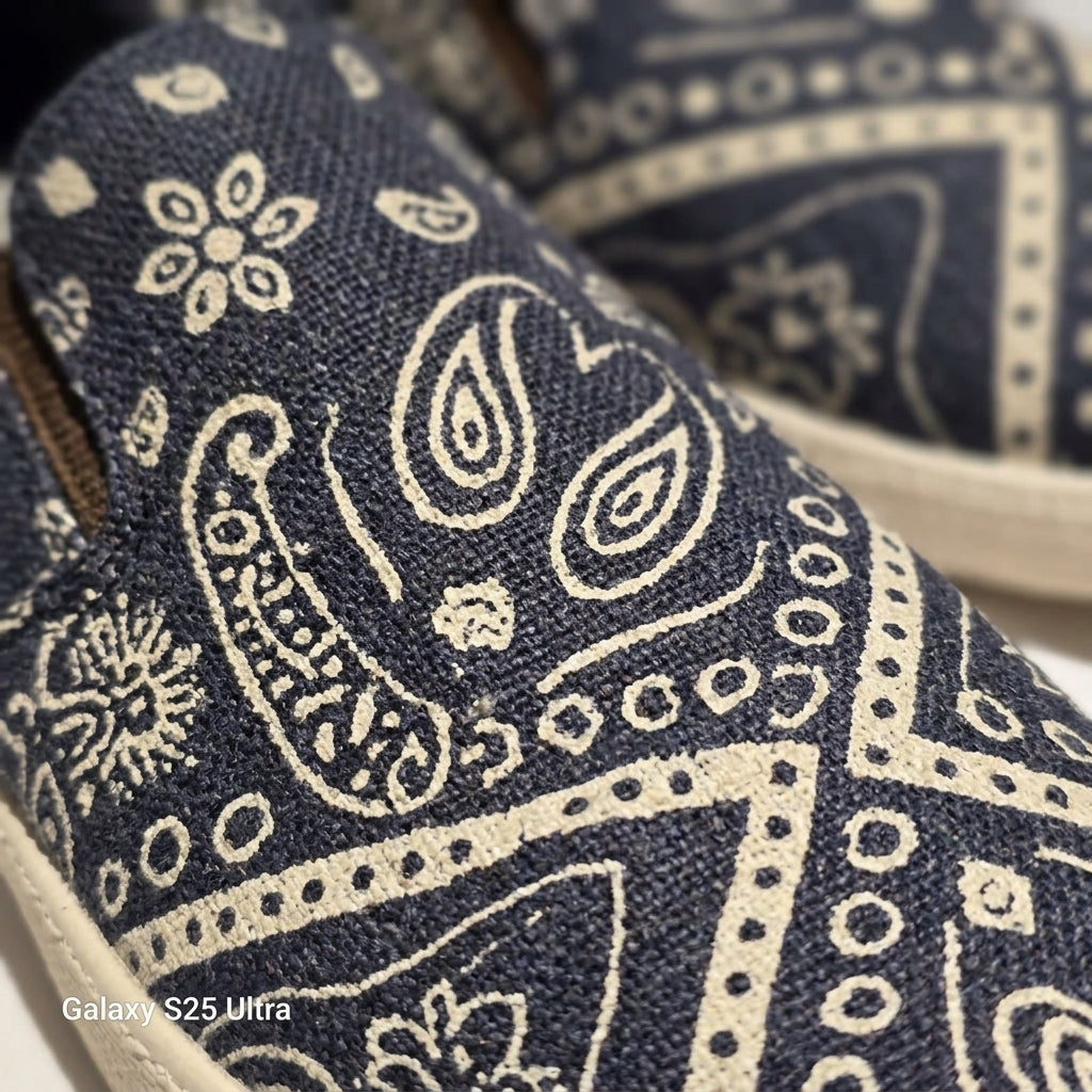 Mandala Slip-On Hemp Shoes – Organic Boho Hemp Shoes