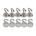 10x Strong Rare Earth Neodymium N38 Magnetic Hanger Holder Magnet Hooks 5.5kg