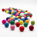 1.5 cm Wool Felt Balls | 100 Pack | Handmade in Nepal | 12 Colours | Craft Supplies