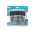 12x Permanent Markers Black Office School Note Marker Pen Quick Dry Fine Point