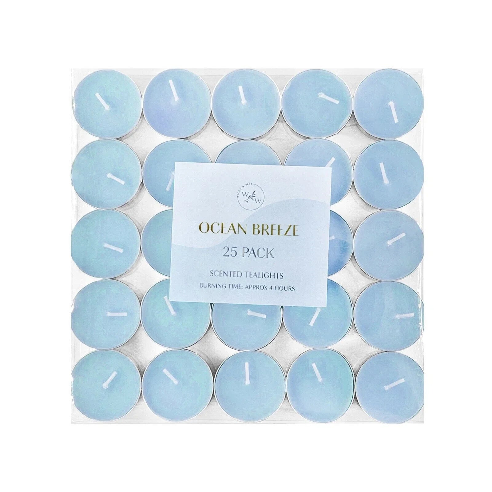 25pcs Tea Light Candles Scented Tealights 4 Hours Burn Wedding Candle