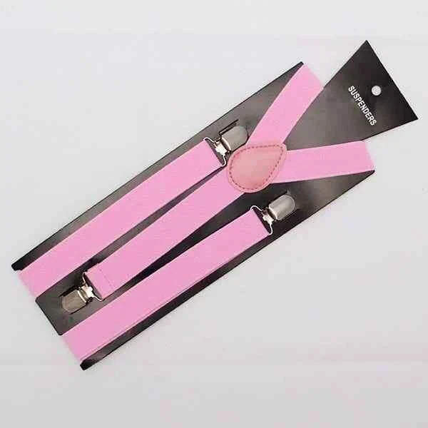 Mens Suspenders Braces Elastic Strong Adjustable Formal Wedding