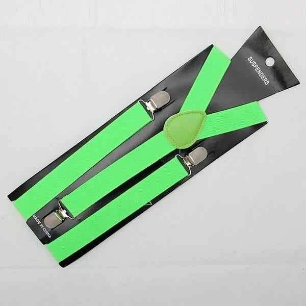 Mens Suspenders Braces Elastic Strong Adjustable Formal Wedding